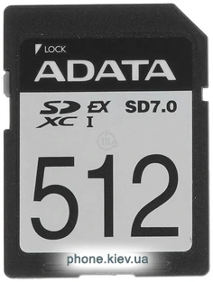 ADATA Premier Extreme SDXC SD 7.0 512GB ASD512GEX3L1-C