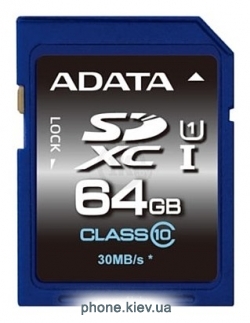 ADATA Premier SDXC Class 10 UHS-I U1 64GB