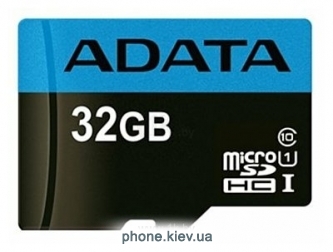 ADATA Premier microSDHC Class 10 UHS-I U1 R/W : 85/25MB/s 32GB + SD adapter