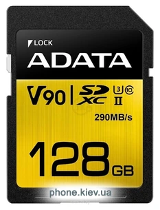 ADATA Premier ONE SDXC UHS-II U3 Class 10 128GB