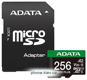 ADATA SPEED PLUS microSDXC 256GB UD256GUI3V30A2SP-RA1 (� ���������)