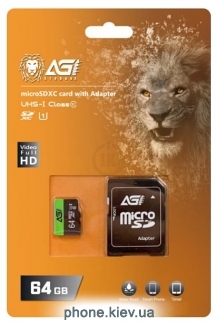 AGI TF138 microSDHC AGI064GU1TF138 64GB ( )