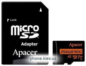 Apacer microSDXC AP256GMCSX10U8-R 256GB (� ���������)