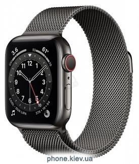 Apple Watch Series 6 GPS + Cellular 40mm Stainless Steel Case with Milanese Loop