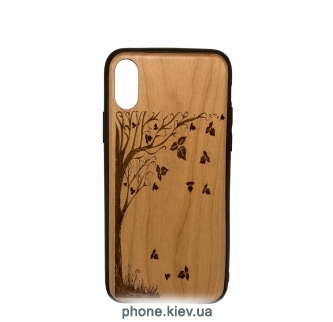 Case Wood  Apple iPhone X (, )