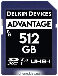 Delkin SDXC Advantage UHS-I 512GB