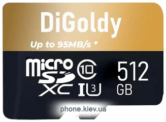 DiGoldy Extreme Pro microSDXC 512GB DG512GCSDXC10UHS-1-ElU3 W