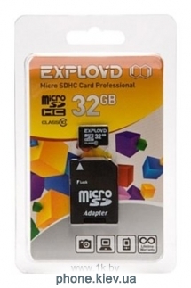 EXPLOYD microSDHC Class 10 32GB + SD adapter