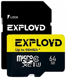 Exployd Premium Series microSDXC 64GB EX064GCSDXC10UHS-1-ELU3 ( )