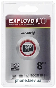 Exployd microSDHC 8GB EX008GCSDHC10-W/A-AD