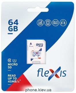 Flexis microSDHC 64GB Class 10 U1 FMSD064GU1A