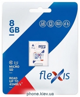 Flexis microSDHC 8GB Class 10 U1 FMSD008GU1A ( )