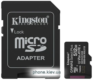 Kingston Canvas Select Plus microSDXC 512GB SDCS3/512GB (� ���������)