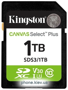 Kingston Canvas Select Plus SDXC 1TB SDS3/1TB