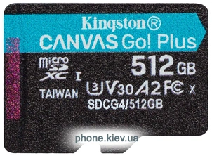 Kingston Canvas Go! microSDXC 512GB SDCG4/512GBSP