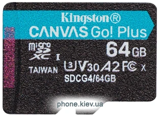 Kingston Canvas Go! microSDXC 64GB SDCG4/64GB
