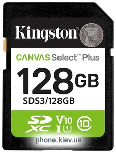 Kingston Canvas Select Plus SDXC 128GB SDS3/128GB
