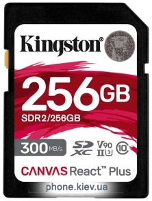 Kingston Canvas React Plus SDXC 256GB