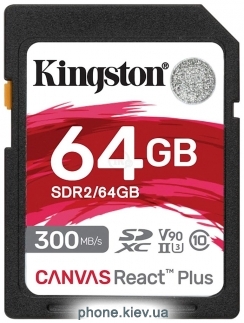 Kingston Canvas React Plus SDXC 64GB