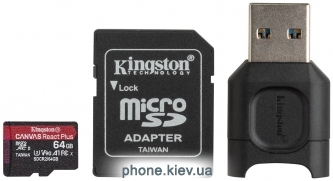 Kingston Canvas React Plus microSDXC 64GB (   )