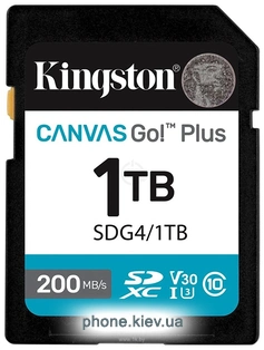 Kingston Canvas Go! Plus SDXC 1TB SDG4/1TB