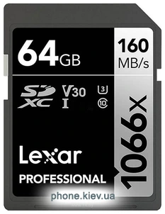 Lexar Professional 1066x SDXC LSD1066064G-BNNNG 64GB