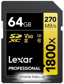 Lexar Professional 1800x SDXC LSD1800064G-BNNNG 64GB