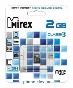 Mirex microSD Class 4 2GB