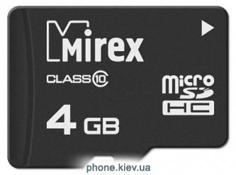 Mirex microSDHC 13612-MC10SD04 4GB