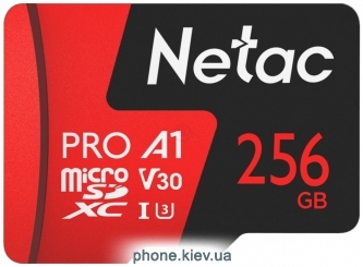 Netac MicroSDXC 256GB V30/A1/C10 Netac P500 Extreme Pro  