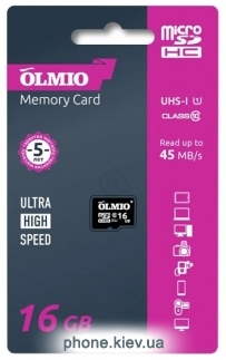 Olmio microSDHC 16GB Class 10 UHS-I