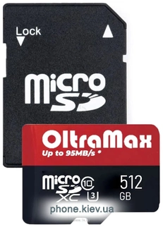 OltraMax Premium Series microSDXC 512GB OM512GCSDXC10UHS-1-PrU3 W