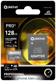 Platinet PMMSDX128U 128GB + SD adapter