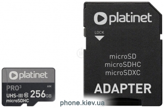 Platinet Pro 3 microSDXC PMMSDX256UIII 256GB