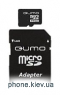 Qumo microSDHC class 10 4GB + SD adapter