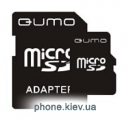 Qumo microSDHC class 4 4GB + SD adapter