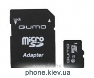 Qumo microSDXC Class 10 UHS Class 1 128GB + SD adapter