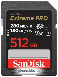 SanDisk Extreme PRO SDXC SDSDXEP-512G-GN4IN 512GB