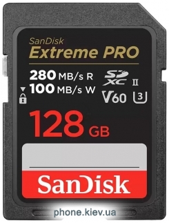 SanDisk Extreme PRO SDXC SDSDXEP-128G-GN4IN 128GB