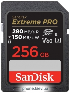 SanDisk Extreme PRO SDXC SDSDXEP-256G-GN4IN 256GB