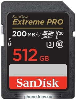 SanDisk Extreme PRO SDXC SDSDXXD-512G-GN4IN 512GB