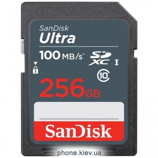 SanDisk Ultra SDXC Class 10 UHS-I 100MB/s 256GB