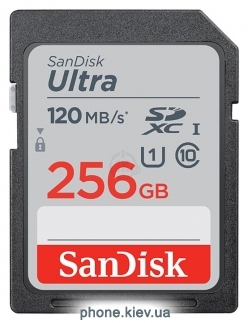 SanDisk Ultra SDXC Class 10 UHS-I 120MB/s 256GB