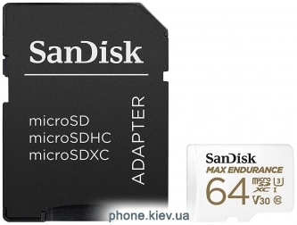 SanDisk microSDXC SDSQQVR-064G-GN6IA 64GB + SD adapter