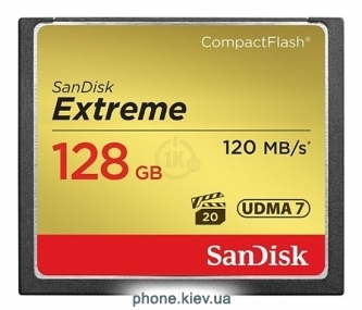 Sandisk Extreme CompactFlash 120MB/s 128GB