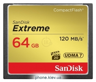 Sandisk Extreme CompactFlash 120MB/s 64GB