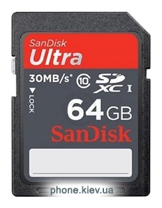 Sandisk Ultra SDXC Class 10 UHS-I 30MB/s 64GB