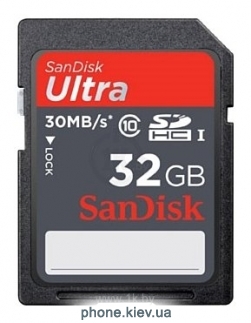 Sandisk Ultra SDHC Class 10 UHS-I 30MB/s 32GB