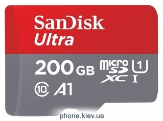 Sandisk Ultra microSDXC Class 10 UHS-I 100MB/s 200GB + SD adapter