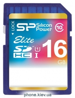 Silicon Power ELITE SDHC UHS Class 1 Class 10 16GB